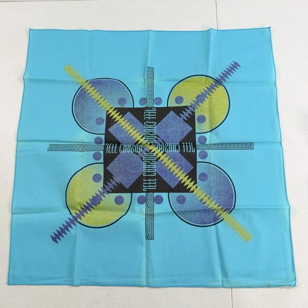 Vintage Jeff Carson Country Music Bandana Scarf Handkerchief 22